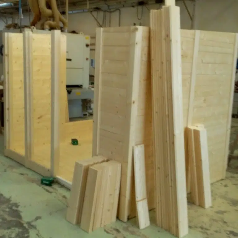 Strutture in legno per allestimenti fieristici